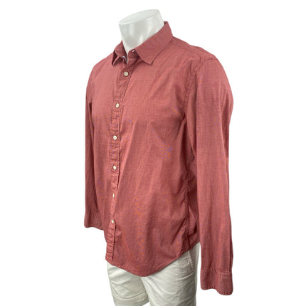Banana Republic Men's Camden Fit Pink Long Sleeve Button Down Shirt Top Size M