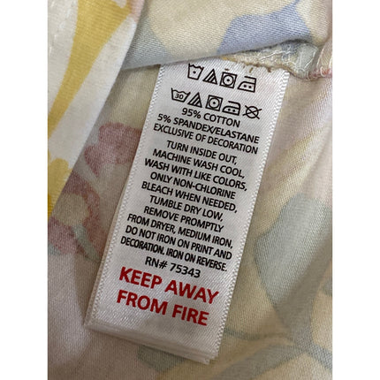 Cynthia Rowley Kids Girls Multicolor Floral Flutter Sleeve A-Line Dress Sz 5-6Y