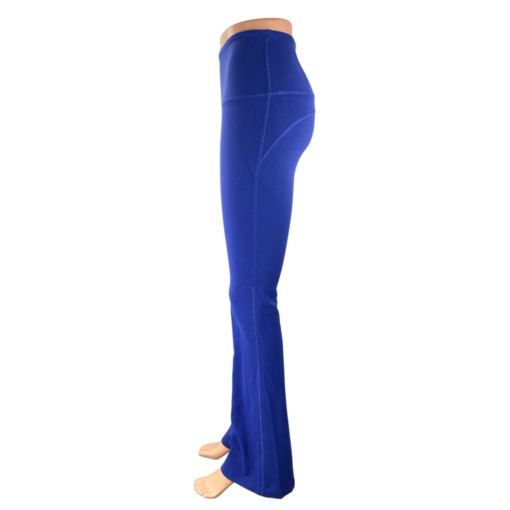 Lululemon Women's Blue High Rise Yoga Workout Gym Flared Leggings Pants Size 2