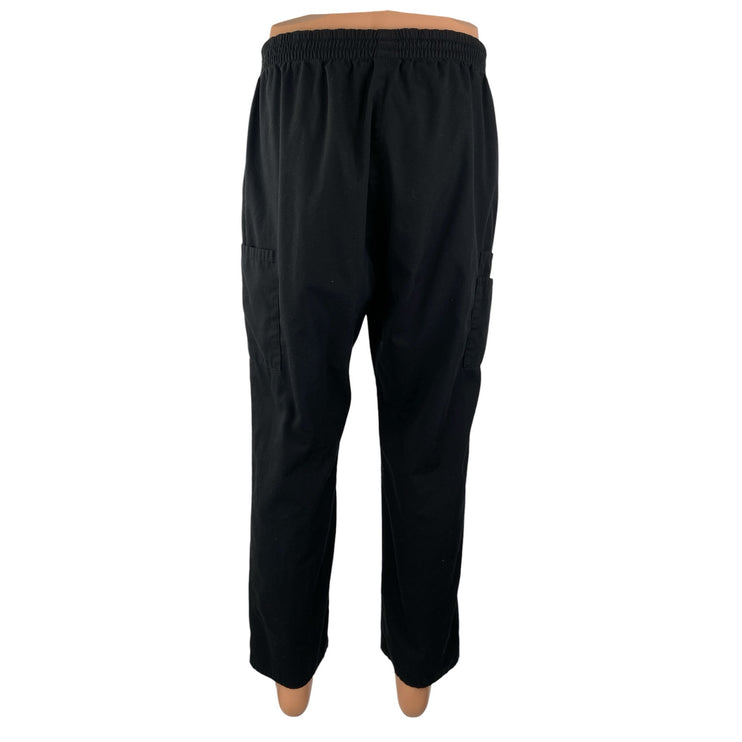 Dickies Men's Black V Neck Short Sleeve Pants Medical Nurse Scrub Set Size M