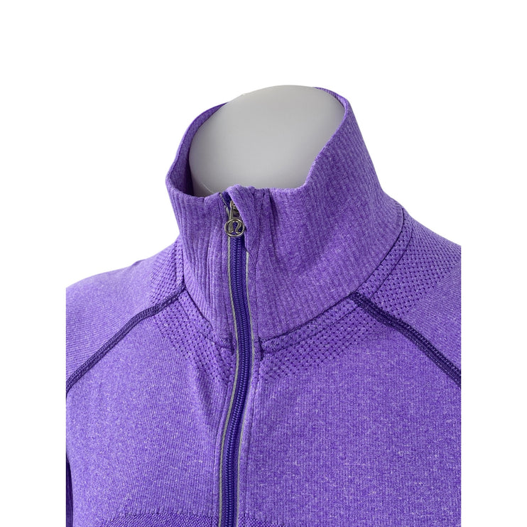 Lululemon Swiftly Tech Half Zip Womens Purple Yoga Track Athletic Jacket Size 8
