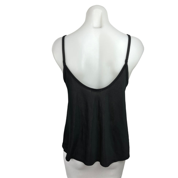 Zara Collection Black Sleeveless Scoop Neck Spaghetti Strap Cami Tank Top Size S