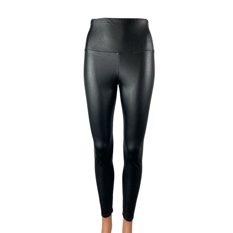 Aritzia Wilfred Free Women's Black High Rise Faux Leather Vegan Leggings Pants S