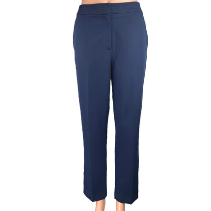 Tommy Hilfiger Women's Blue High Waist Straight Leg Trousers Dress Pants Size 8