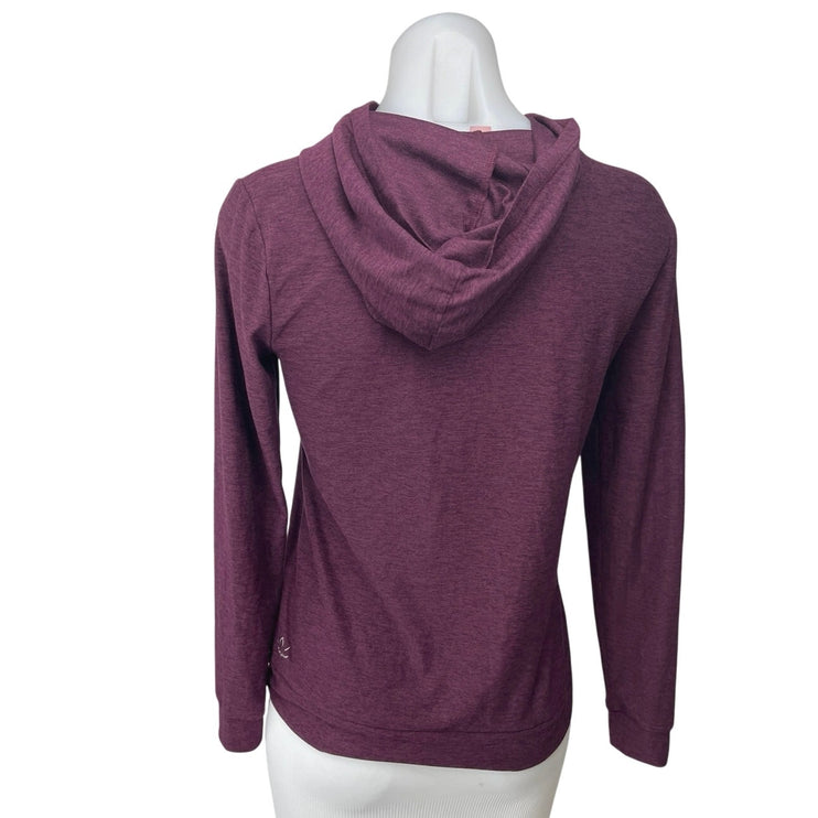 Beyond Yoga Purple Long Sleeve Hoodie Hooded Running Yoga Athletic Top Size XS