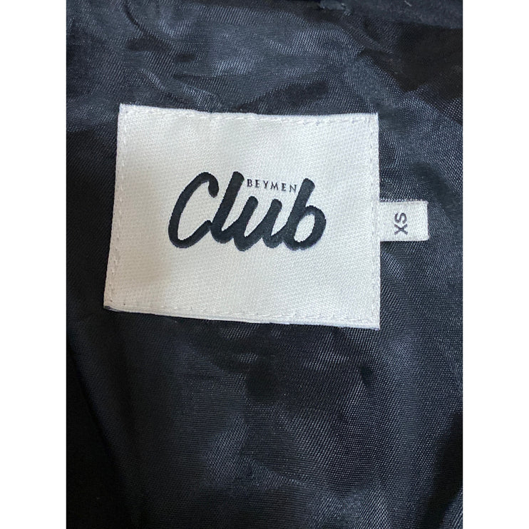 Beymen Club 100% Lamb Leather Men's Black Long Sleeve Moto Biker Coat Jacket XS