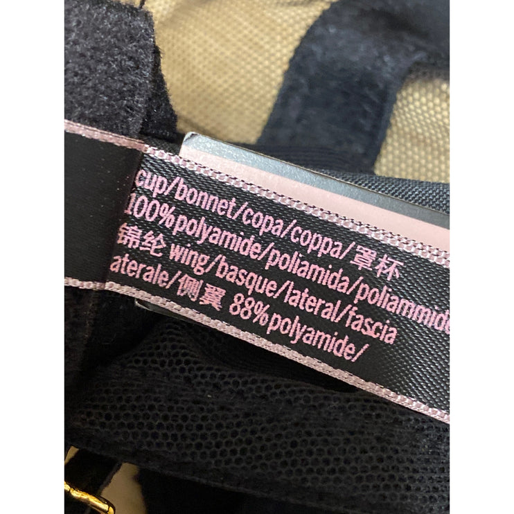 NEW Victoria's Secret Very Sexy Balconette Black Mesh Sheer Underwire Bra Sz 34C