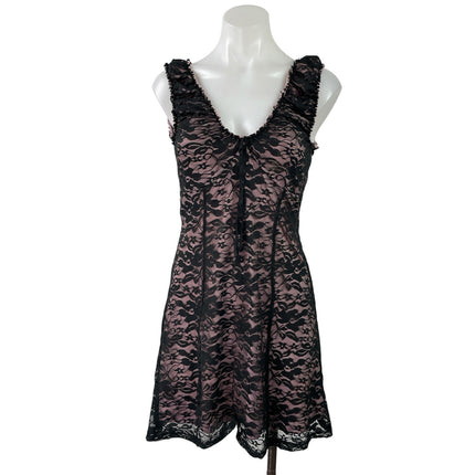 Urban Outfitters Maxwell Floral Lace Overlay Sleeveless A Line Mini Dress Size M