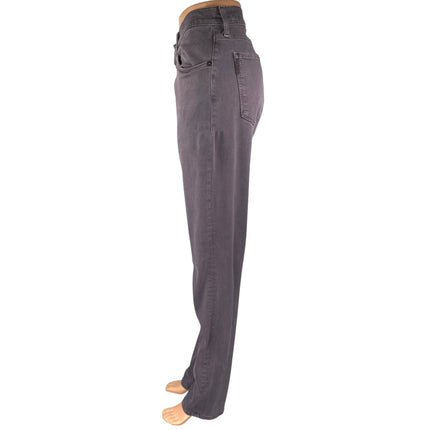 Paige Womens Purple High Waisted Casual Cotton Slim Straight Denim Jeans Size 34