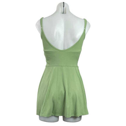 JoyLab Green Sleeveless Open Back Tennis Golf Shorts Mini Athletic Dress Size XS
