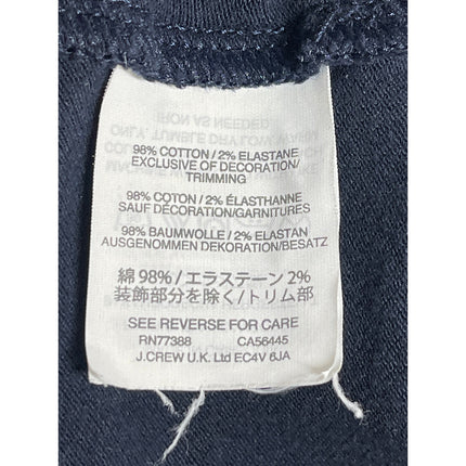 J.Crew Stretch Pique Men's Blue Collared Short Sleeve Casual Polo Shirt Top XL