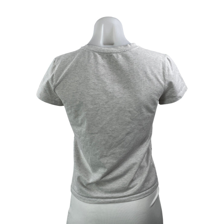 Aritzia TNA Womens Gray Heather Basic Casual Short Sleeve T Shirt Tee Top Size M