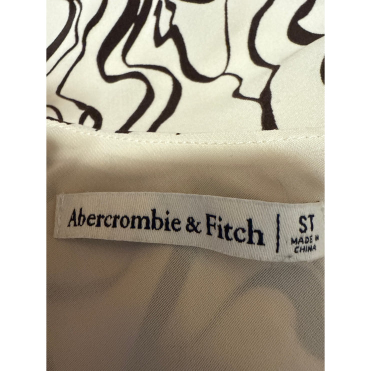 Abercrombie & Fitch Cream Printed Sleeveless Cami Camisole A-Line Tank Dress S