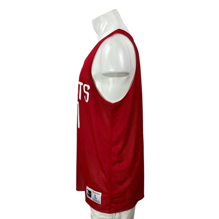 Mitchelle & Ness Men's Red Houston Rocket Yao Ming 11 Basketball Jersey Top Sz L