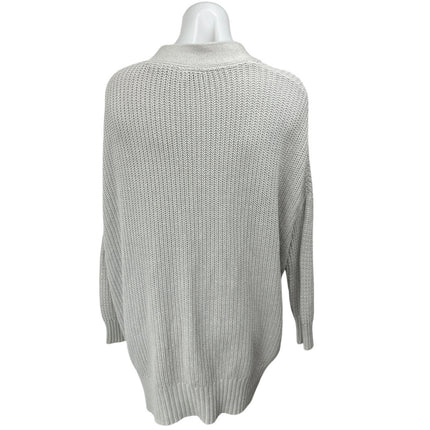 Urban Outfitters BDG Gray Waffle Knit Open Front Pockets Cardigan Sweater Top XS