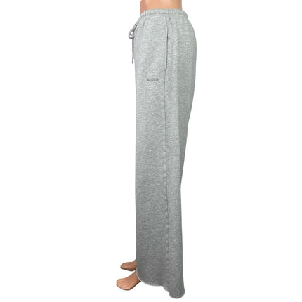 Aritzia Sweatfleece Cozy Fleece Women's Gray Wide Leg Lounge Sweat Pants Size M