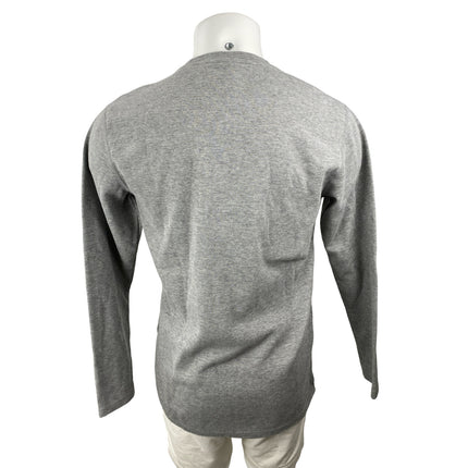 BYLT Men's Gray Long Sleeve Crew Neck Waffle Knit Thermal T Shirt Tee Top Size M