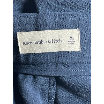 Abercrombie & Fitch Women's Navy Blue Wide Leg High Rise Trousers Pants Size M