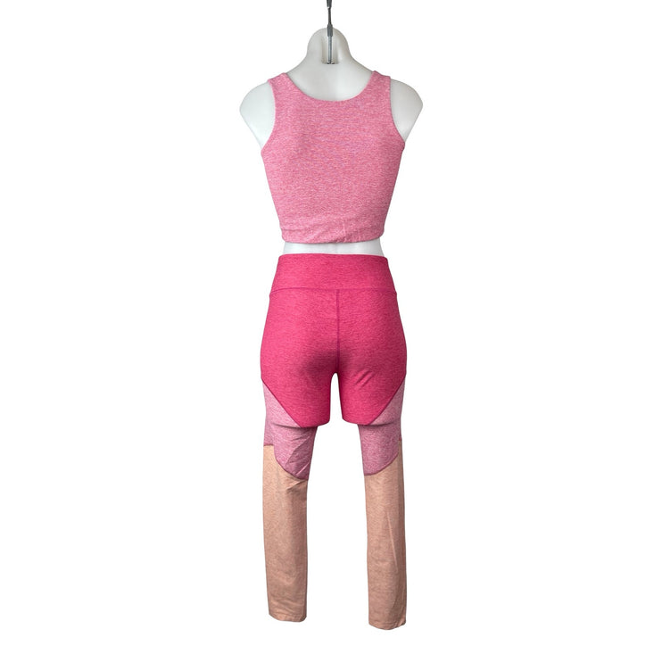 Outdoor Voices Color Block Venus Top Leggings Yoga Gym Athletic Activewear Set S