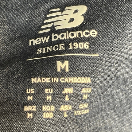New Balance Heat Loft Blue Herringbone Long Sleeve Full Zip Quilted Jacket Top M