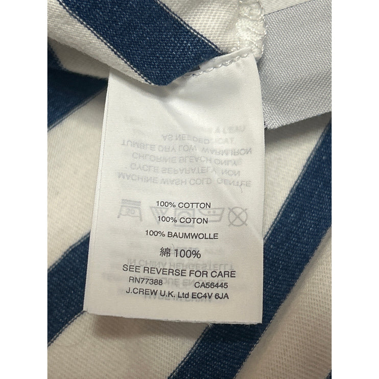 Wallace & Barnes Men's Blue White Striped Short Sleeve Pocket Tee T Shirt Top S