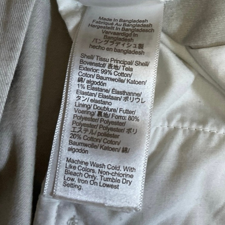 J.Crew Men's Beige High Rise Casual Lounge Stretch Golf Summer Chino Shorts 32