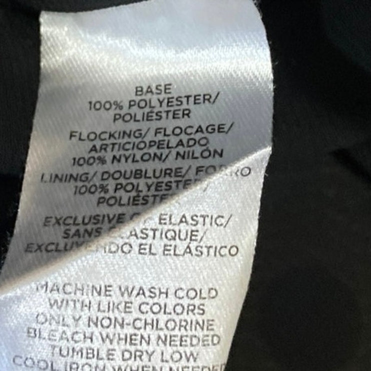 Ann Taylor LOFT Black Sheer Long Balloon Sleeve Polka Dots Blouse Top Size XL