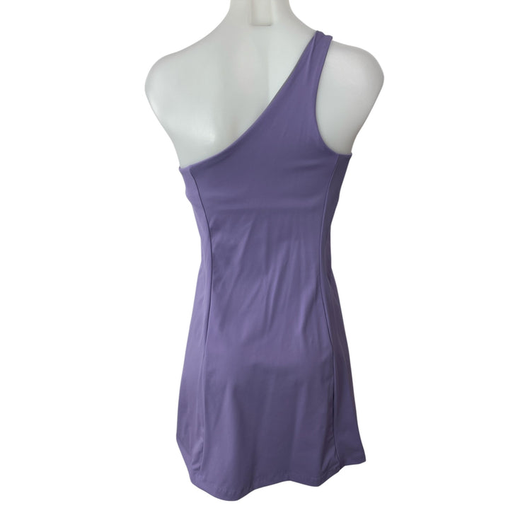 Outdoor Voices Purple Sleeveless One Shoulder Mini Athletic Activewear Dress M