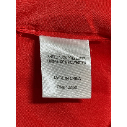 Lovers and Friends Kamala Red Floral Satin Sleeveless Drape Mini Sheath Dress M