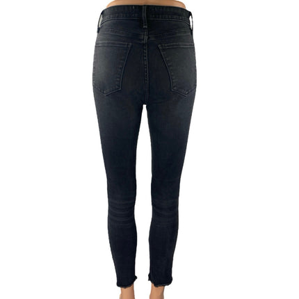 Abercrombie & Fitch Black Super Skinny High Rise Button Fly Denim Jeans Pants 26