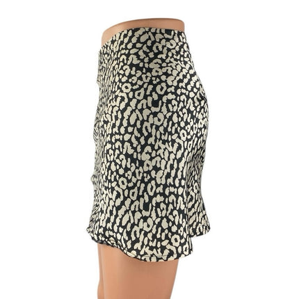 Princess Polly Multicolor Leopard Animal Print Mini Straight A-line Skirt Size 2