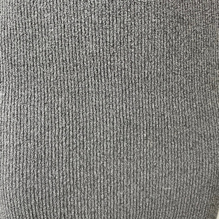 Zara Gray Long Sleeve V Neck Knit Sculpt Stretch Slim Maxi Bodycon Dress Size XS