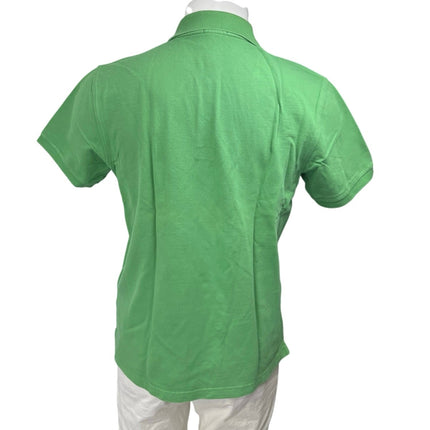 J.Crew Women's Green Collared Button Golf Short Sleeve Polo Shirt Top Size M