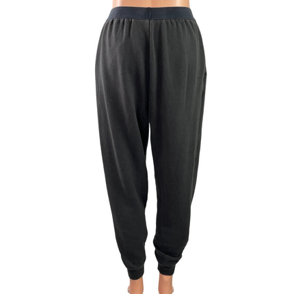 Calvin Klein Women's Black Monogram Lounge Sleepwear Trouser Jogger Pants Size S