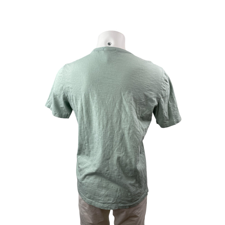 Theory Essential Men's Green Short Sleeve Crew Neck Slim Basic Tee T-Shirt Top M