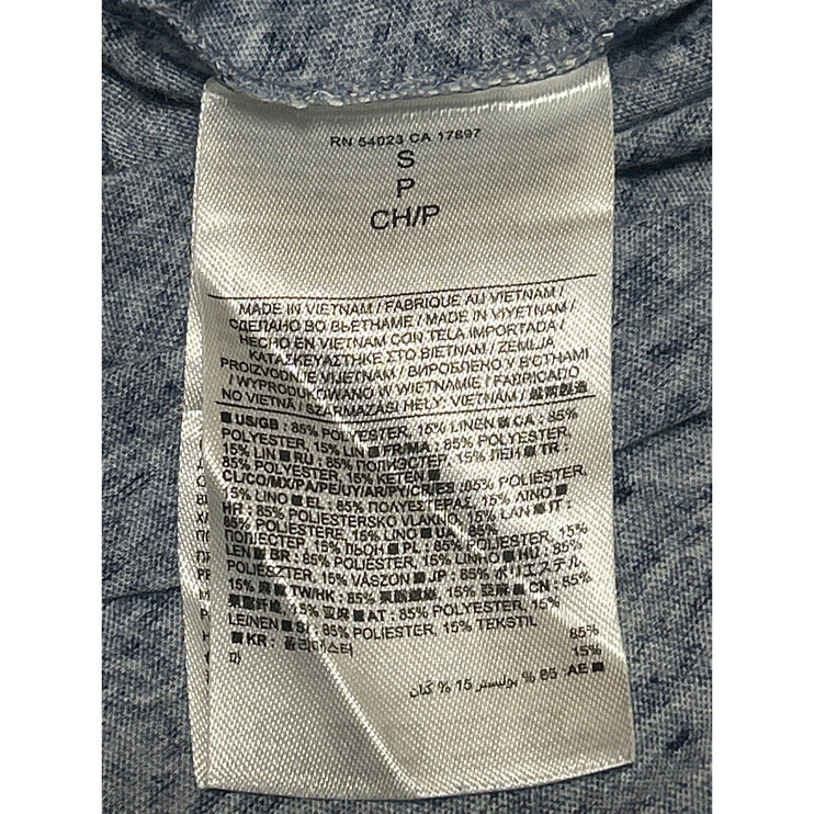 Banana Republic Men's Blue Heather Short Sleeve Crew Neck T Shirt Tee Top Size S