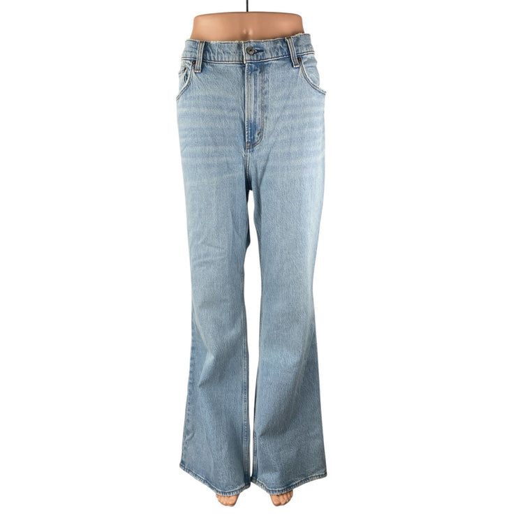 Abercrombie & Fitch Vintage Flare Light Wash High Rise Bootcut Denim Jeans Sz 32