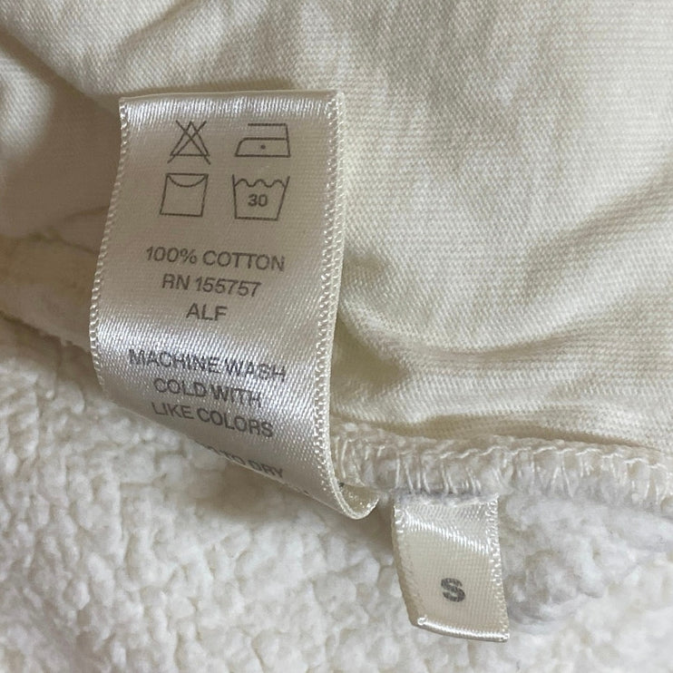 Madhappy Women's White High Rise Fleece Pocket Tapered Jogger Sweat Pants Size S