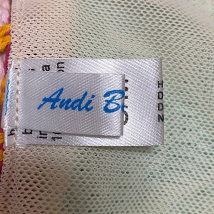 Andi Baqus Women's Multicolor Crochet Tassel Two-Piece Swimsuit Swimwear Sz S/M