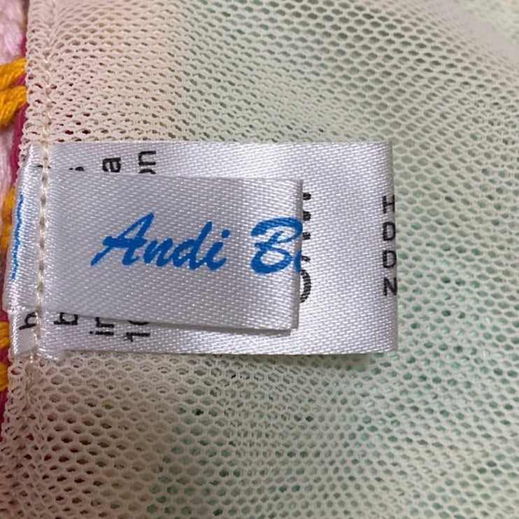 Andi Baqus Women's Multicolor Crochet Tassel Two-Piece Swimsuit Swimwear Sz S/M