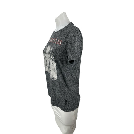 Free Authority The Beatles Abbey Road Graphic Gray Casual Tee T-Shirt Top Size S
