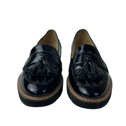 Naturalizer August Womens Black Patent Leather Tassels Slip On Loafers Shoes 8.5