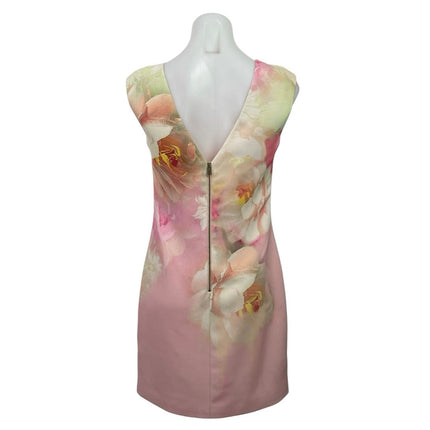 Ted Baker Damona Quaro Rose on Canvas Sleeveless Mini Tank Shift Sheath Dress 1