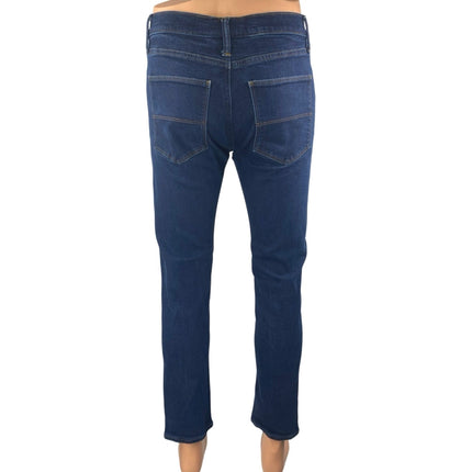 M&S Mark & Spencer Men's Blue Dark Wash Slim Straight Leg Denim Jeans Size 32