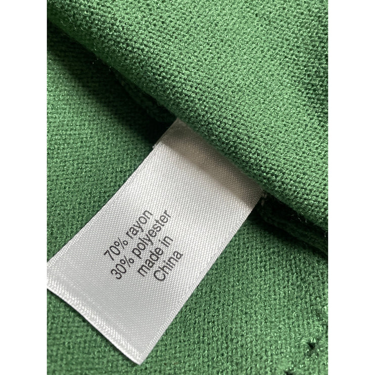 Lane Bryant Women's Green Knit Long Sleeve Open Cardigan Sweater Top Size 22/24
