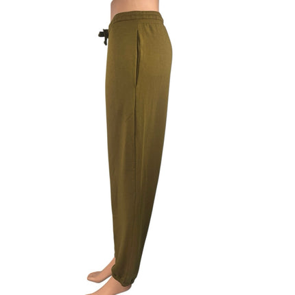 Madewell MWL Brown Tapered Leg High Rise Drawstring Trousers Jogger Pants Size M