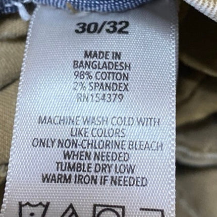 Aeropostale Men's Beige Khaki Mid Rise Skinny Trousers Chino Pants Size 30x32