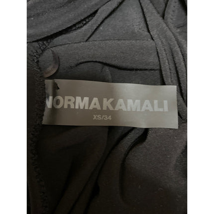 Norma Kamali Black Sleeveless One Shoulder Asymmetric Hem Midi Bodycon Dress XS