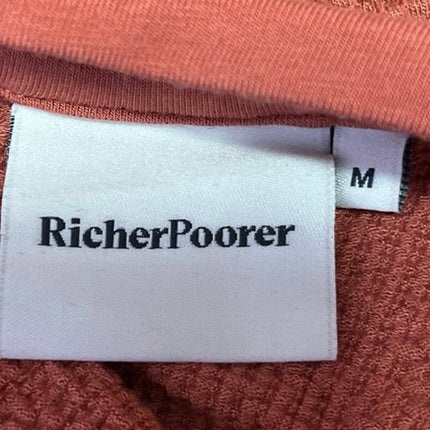 RicherPoorer Copper Brown Crew Neck Long Sleeve Pullover Sweater Top Size M