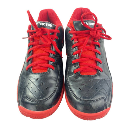Victor A102 Women's Red Black Lace Up Low Top Badminton Sneakers Shoes Size 8.5